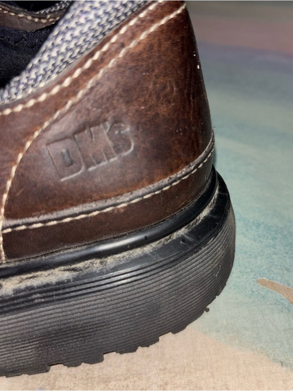 DR MARTENS 9243 BROWN Leather Oxford Air Cushioned Shoes MENS size 9 - Picture 5 of 10